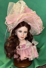 SEYMOUR MANN Doll Head missing Music Box 13" tall "Beautiful Dreamer" China