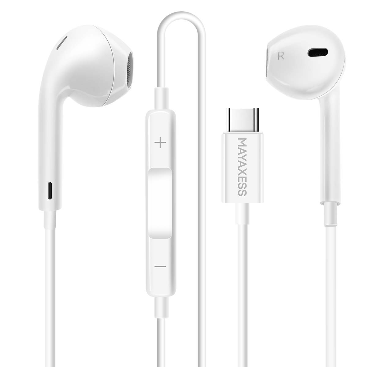 Écouteurs filaires USB-C pour télétravail et transport sur Galaxy S25