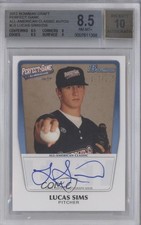 2012 Bowman Draft Perfect Game All-American 197/235 Lucas Sims BGS 8.5 Auto 1b0