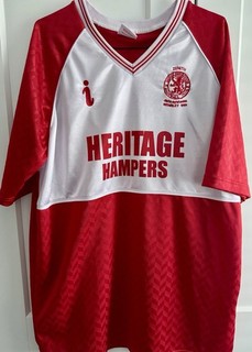 Middlesbrough FC 1990 Zenith Data Systems Cup Final Shirt