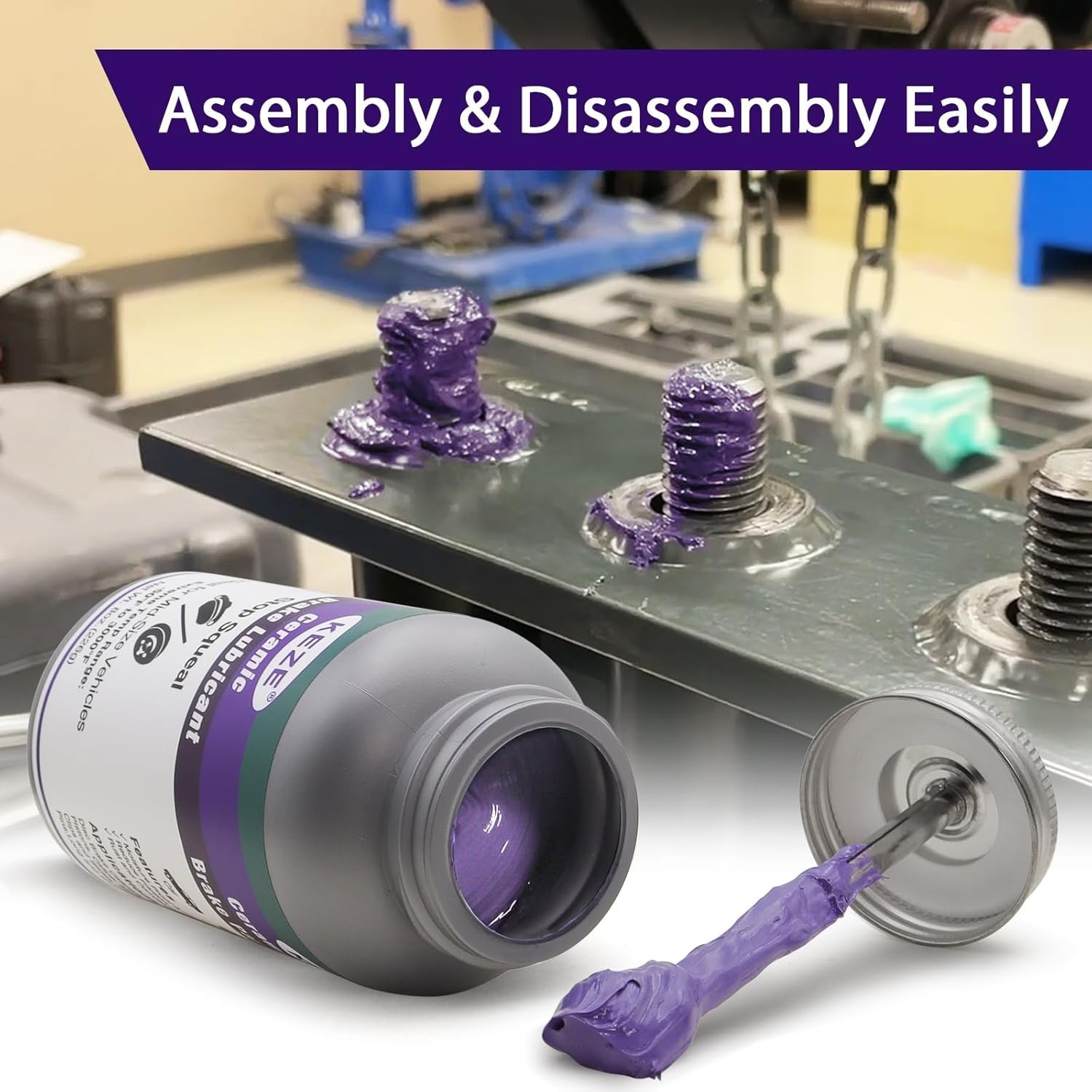 High Temp Ceramic Brake Caliper Grease and Pin Parts Lubricant for Auto Break...