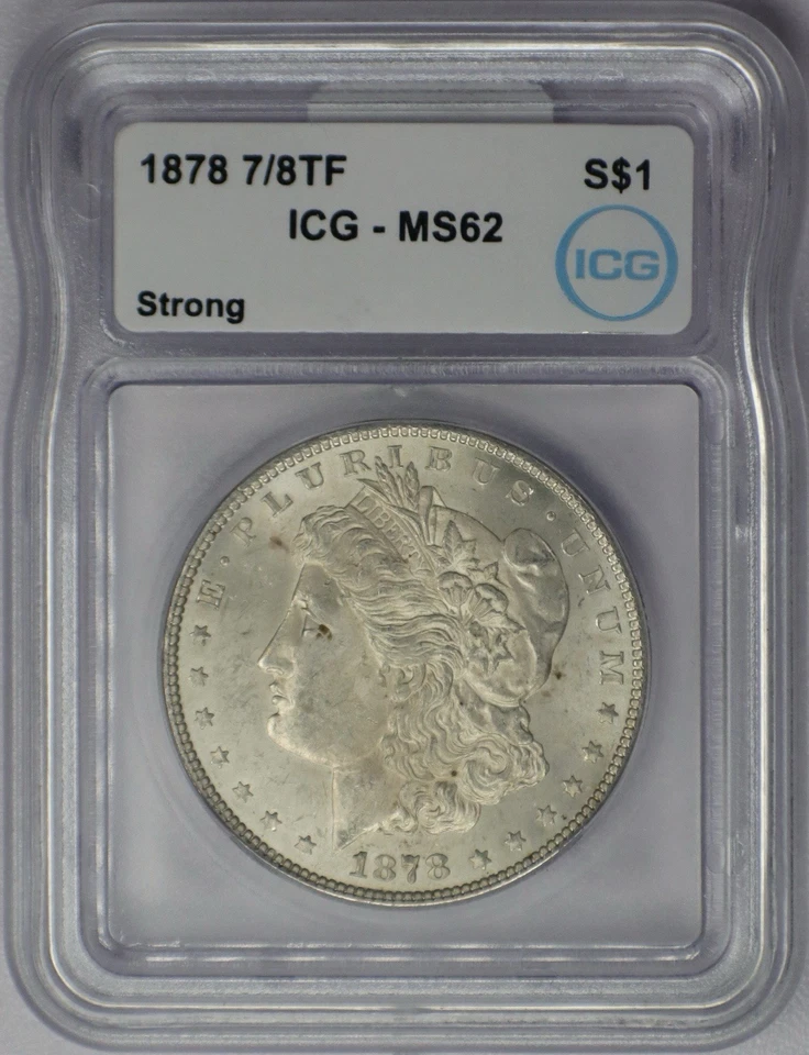1878 7/8TF Strong Morgan Silver Dollar - ICG MS 62 - Image 3 of 4