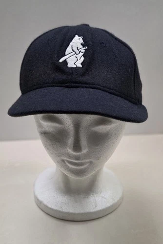 Vintage Chicago Cubs Wool Roman Collection Fitted Hat No Size