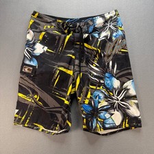 O'Neill Board Shorts Swim Trunks Floral Graphic Mens Size 33 FIT 34 Surf Retro