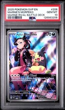 MARNIE'S MORPEKO #206 PSA 10 • 2025 SVP EN BLACK STAR PROMO RIVAL BATTLE DECK