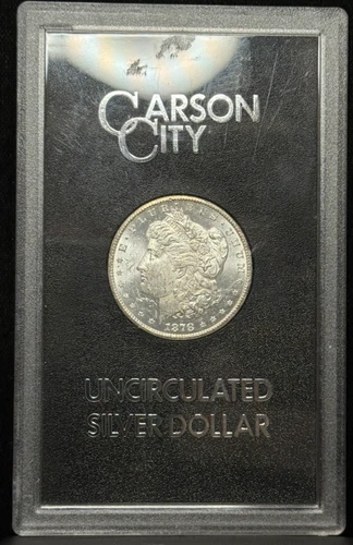 Uncirculated 1878-CC Morgan One Dollar S$1 Silver Coin GSA - No Box/COA