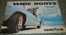 1969 Plymouth Barracuda Goodyear Tire Original Advertisement Print Ad 69 Cuda