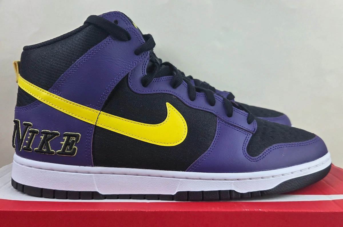 Nike Dunk Premium EMB High Lakers for Sale | Authenticity