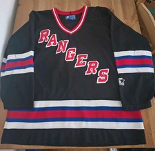 Vintage 90s New York Rangers Black Starter Fashion Jersey Size Men's Large