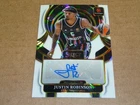 2025/26 Panini Select EUROLEAGUE JUSTIN ROBINSON AUTOGRAPH/AUTO WHITE ICE 29/49