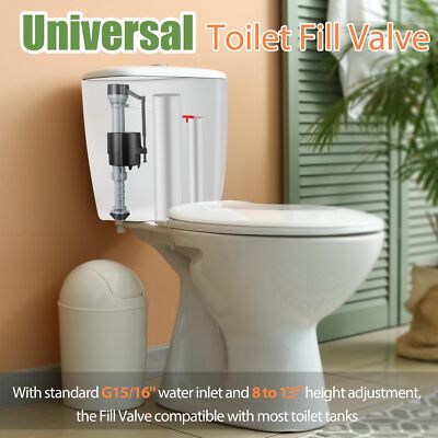Laroal Hidden Toilet Tank Filling Valve - Wall-Mounted Water Inlet Valve For Toilet Repair & Replacement