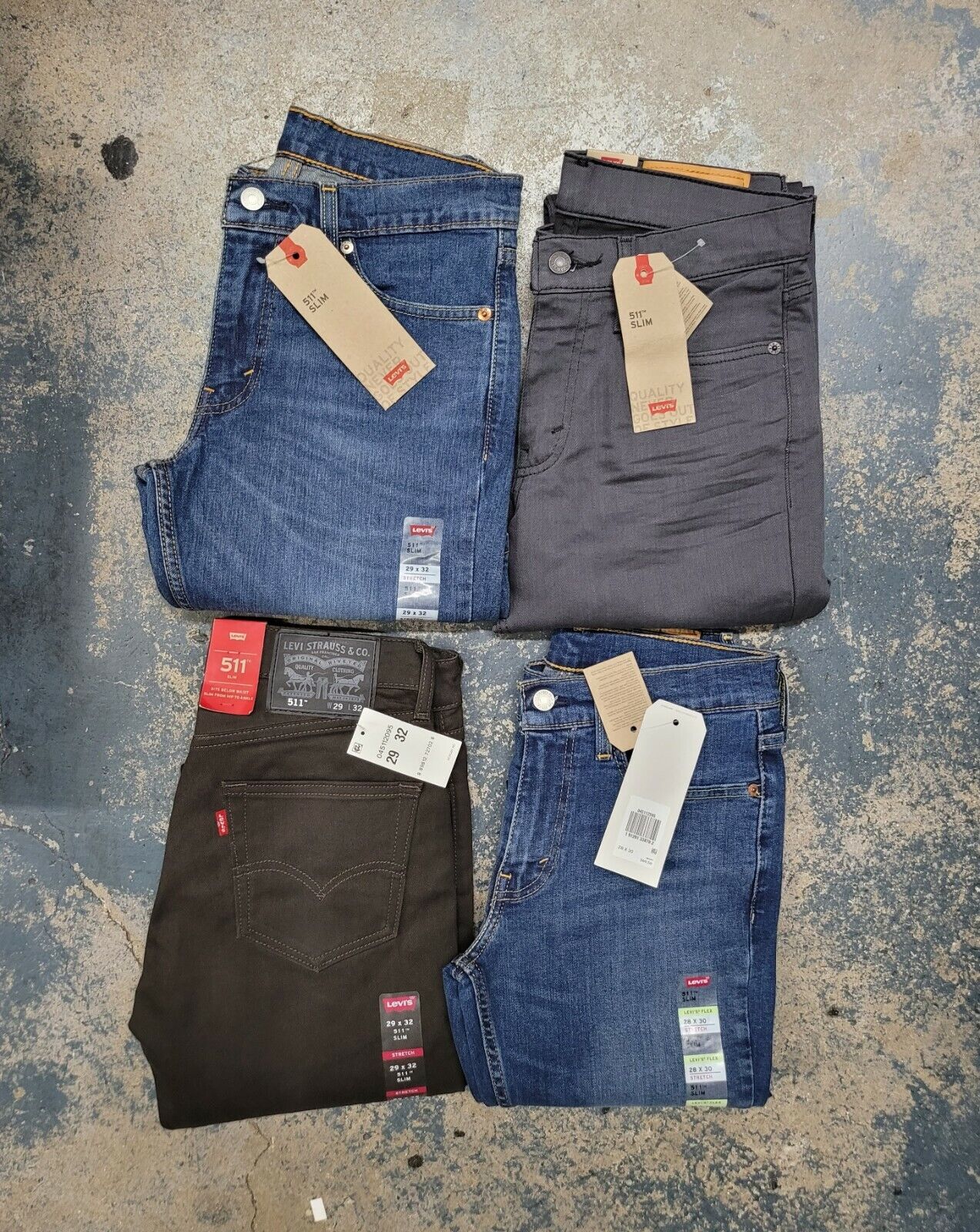 bånd Patent Marquee Levis 511 Slim Fit Men&#039;s Jeans Levi&#039;s Blue Dark Light Grey Brown  | eBay