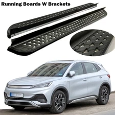 Fit For BYD Atto3 2022-2024 Running Boards Side Steps Pedal Nerf Bars 2PCS