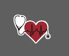 Stethoscope Sticker Heartbeat Waterproof