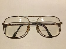 VTG Luxottica Director Aviator Eyeglasses Frames 58   18 Klixx Gold Plated Italy