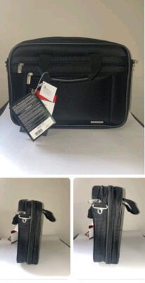 NWT SAMSONITE CLASSIC GUSSET BRIEFCASE 17IN BONUS