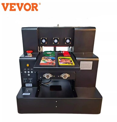 VEVOR A4 UV Printer Automatic Flatbed Printing Machine High Precision DTF L805
