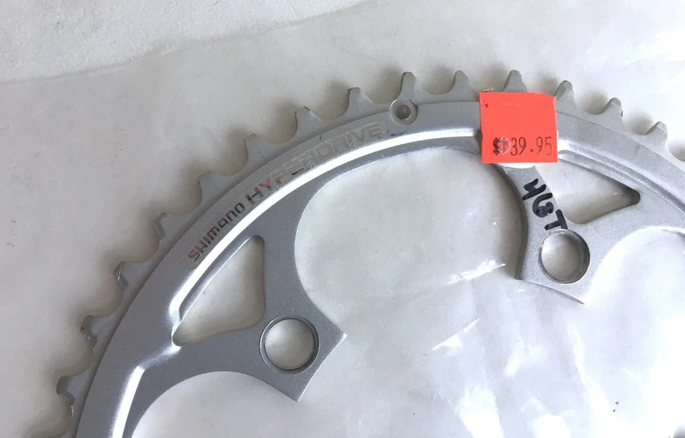 Plato Shimano Hyperdrive SG 46t Nuevo de Lote Antiguo Aleación G-46 8 Velocidades F-46 110mm MTB LX Foto 2 de 4