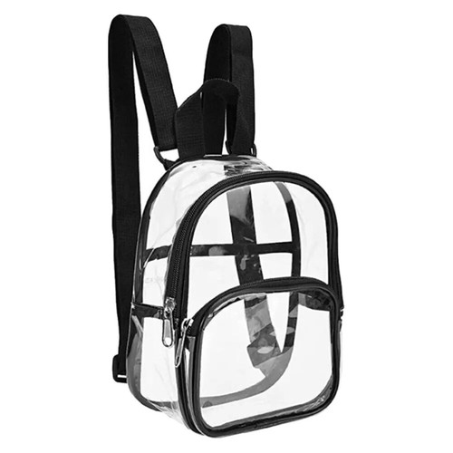 Transparente Taschen Durchsichtiger PVC-Rucksack Reiseschultasche Rucksack 2025 - Bild 13 von 20