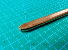 ATS Flat Sintered Copper Heat Pipe for Heatsinks, 200mm Long x 7.6 x 3.8mm Thick