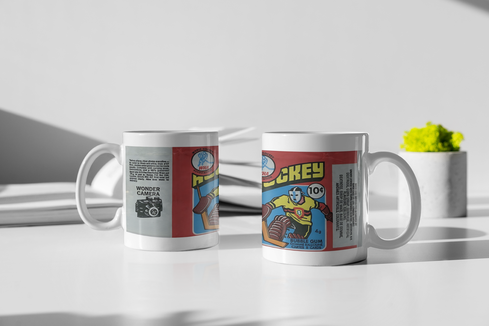 Vintage Style 1970's WHA Wax Pack Pack Coffee Mug Cup New