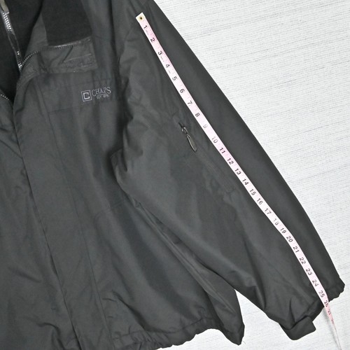 Chaps Softshell Fleece Lined Waterproof Windproof Thermal Black Rain Jacket 3XB - Picture 24 of 24