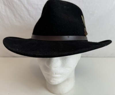 Scala Classico Black Western Hat Dorfman Pacific 100% Wool  display picture 2