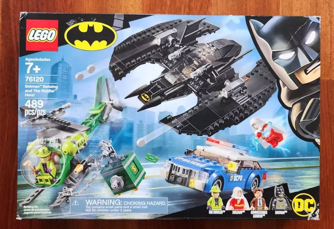 LEGO DC Comics Super Heroes Batman Batwing and The Riddler Heist 76120 (489  Pieces)