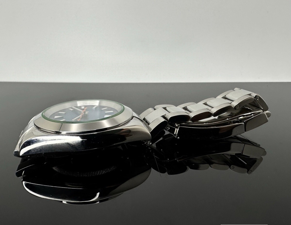 Custom 39mm “Z-Blue” Green Crystal Style Mod Watch w/ Seiko