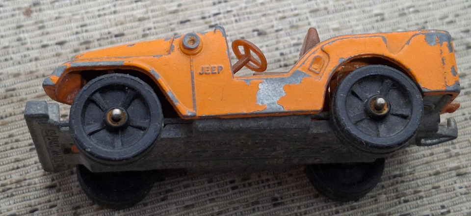 Vintage Corgi Junior Whizzwheels 1/64 Orange Willys Diecast Car Great Britain - Image 2 of 4