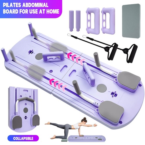 Tavola Fitness Pilates 8 in 1 Multi per Allenamento Yoga Full Body - Capacità 300 LBS - Foto 12 di 13