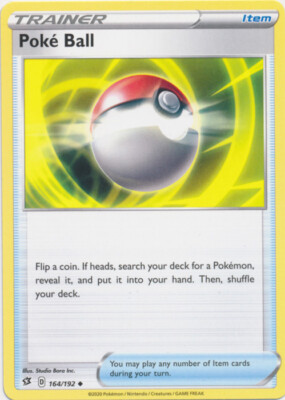 4x Pokemon TCG Rebel Clash 164/192 Poke Ball Trainer Card | eBay