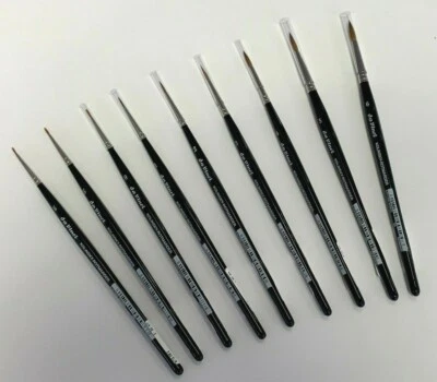 DAVINCI pennello artistico da Vinci pennello acquerello Kolinsky capelli martora rossa serie 36 NUOVO