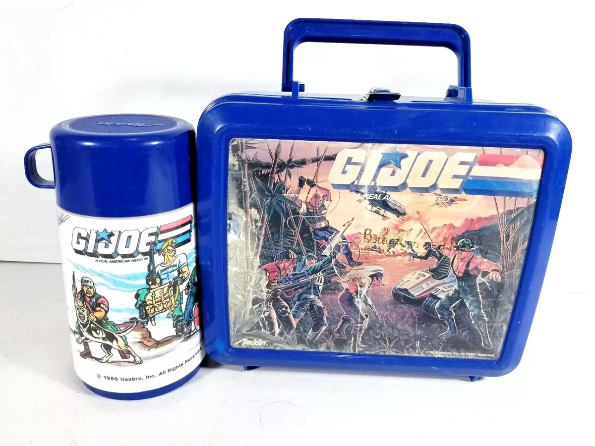 Vintage GI Joe Lunch Box and Thermos 1986 Aladdin