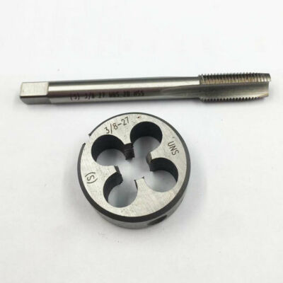 7/16-27 HSS Tap And Die Set – UNS Machine Thread Tap & Round Die, Right Hand, High-Speed Steel