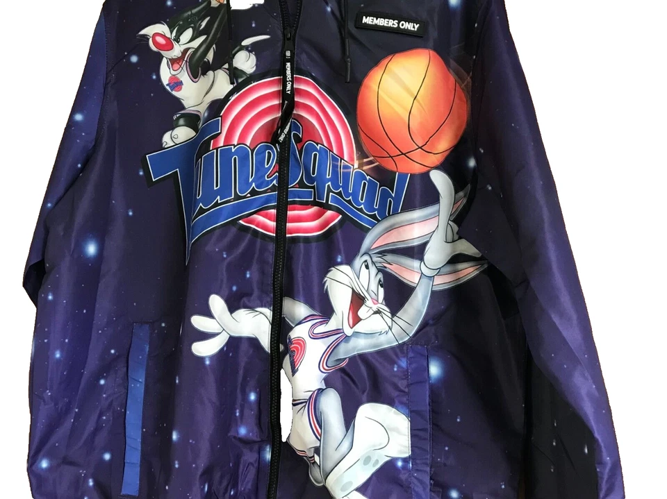 MEMBERS ONLY SPACE JAM TUNE SQUAD Windbreaker Jacket Exclusive From USA Size L - Image 2 of 4