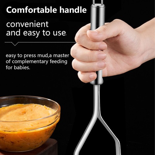 1pcs Stainless Steel Handle Potato Masher & Ricer Mash Potatoes Vegetables Tool - Picture 10 of 12