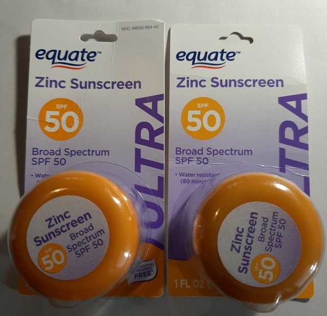 EQUATE Clear Zinc Sunscreen SPF 50 Water Resistant 1 FL Oz () for sale online eBay