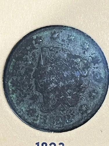 Photo of a 1823-P Large Cent from an eBay listing that sold on Jul 21, 2026