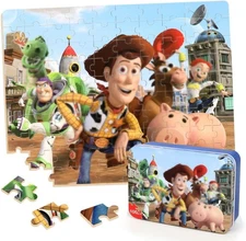 Puzzles for Kids Ages 4-8,Kids Puzzle in a Metal Box,Cute Kid Small Toys... 