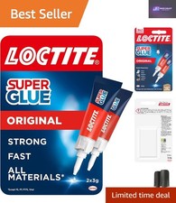 Extra Strong Clear Glue for Wood, Plastic, Metal & More - Easy Use, 2 Pack