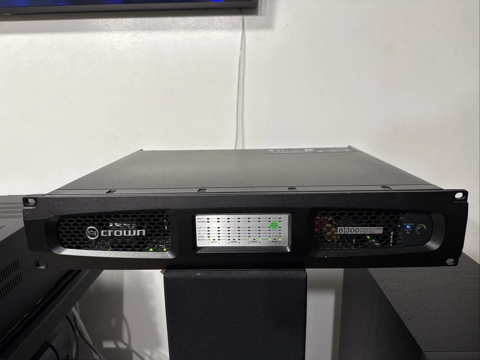 Crown 8|300 Drivecore Install 8 Channel 300W Power Amplifier - Working Tested - - Image 2 of 4