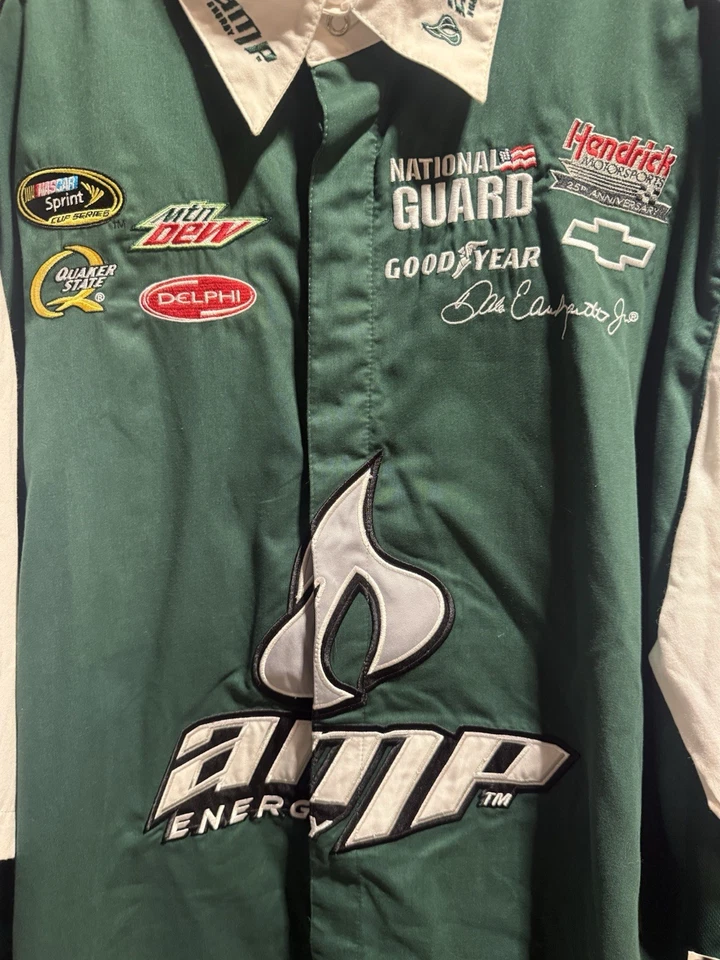 Camisa de carreras vintage Dale Earnhardt Jr. Amp NASCAR talla 2XL NUEVA CON ETIQUETAS Foto 2 de 4