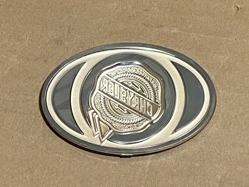 Mopar 4805157 Front Oval Emblem -- 2005-2010 Town & Country & Chrysler 300 - NOS - Image 2 of 3