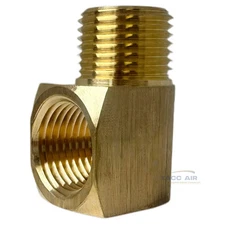1/2" NPT Brass Street Elbow 90 Degree Pipe Thread Fitting Male Female