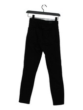 Paige Women's Jeans W 24 in Black Rayon with Cotton, Polyester, Spandex Cropped