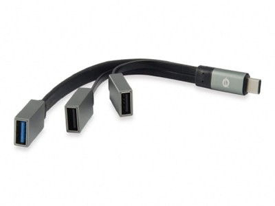Conceptronic HUBBIES01G USB 3.1 Type-C (zu 1-Port USB 3.0 + 2-Port-USB-2.0-Kabel