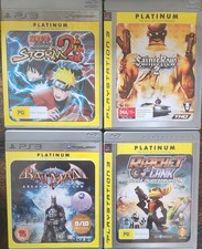 PS3 Platinum Games Ratchet Clank Batman Storm 2 Saints Row 2 Bundle & Manuals 