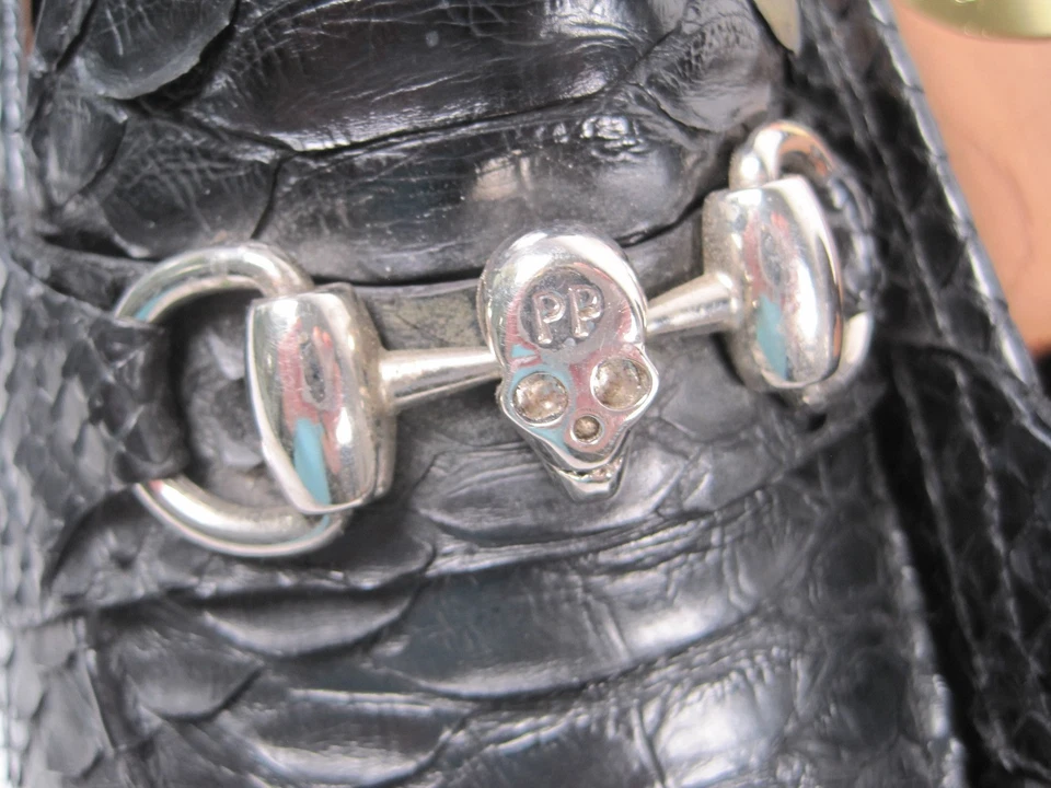 Philipp Plein Herrenschuhe/ Python / in 44,5 / UK 10 / TOP/ Schwarz - Bild 4 von 4