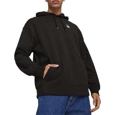 PUMA Downtown 180 Pullover Hoodie Mens Black Casual Outerwear 62437601